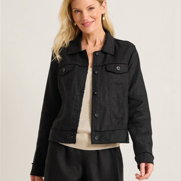 Tommy Bahama Two Palm Raw Edge Point Collar Jacket - Picture 2 of 16